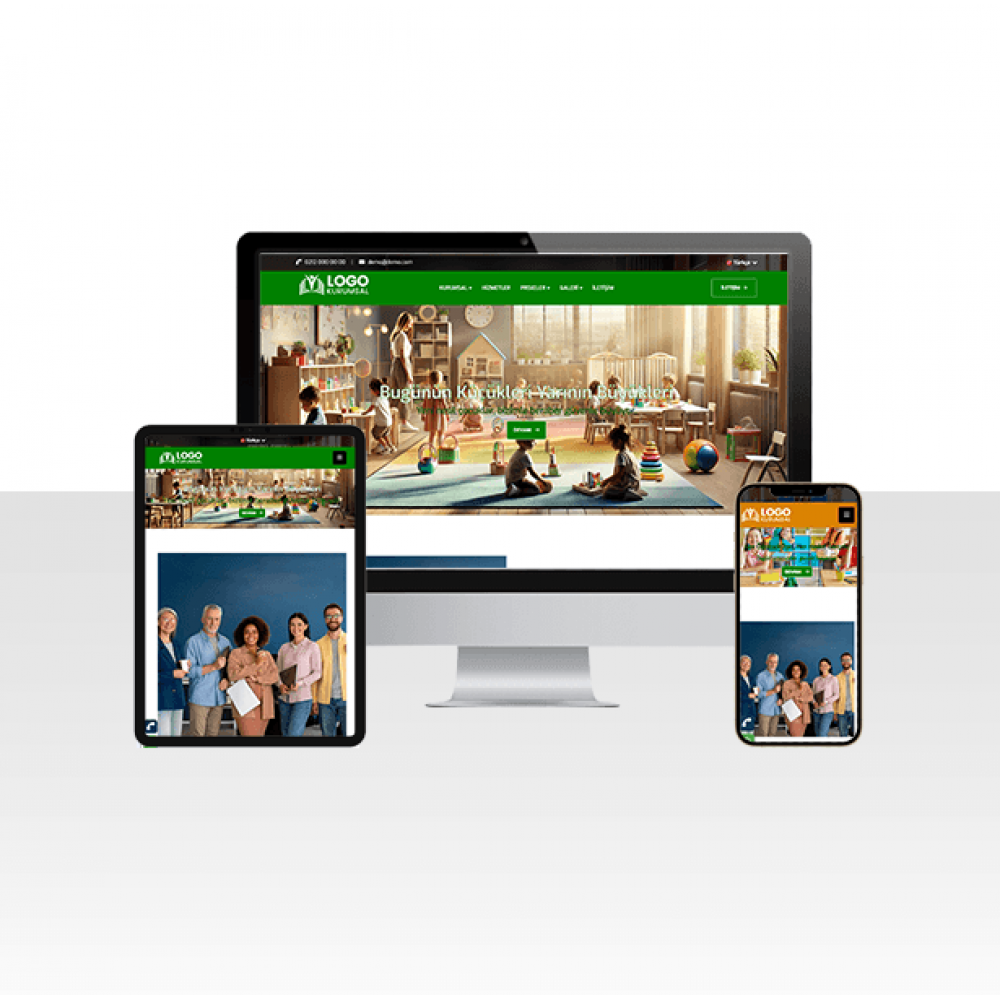 Hazır Kreş / Kolej ve Anaokulu Sitesi Web Paketi - Dalin