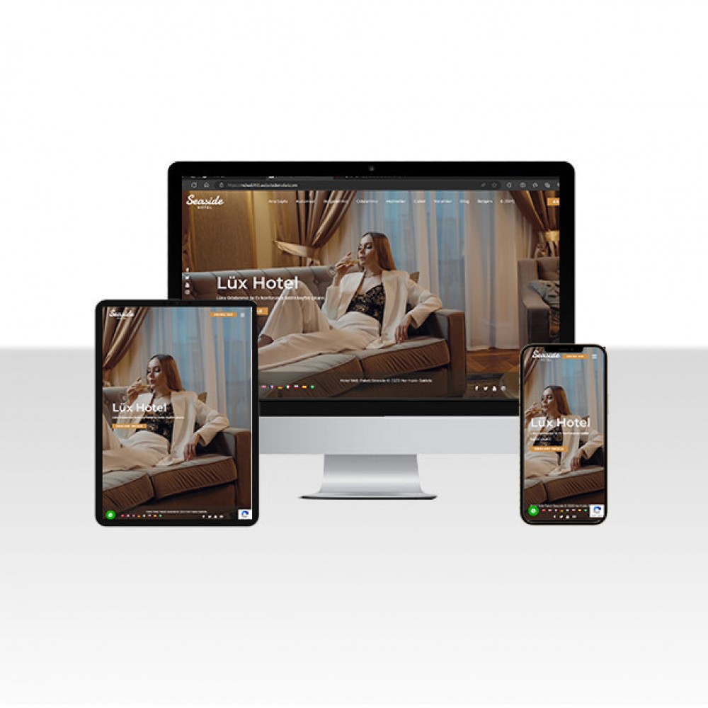 Hotel Web Sitesi Paketi - Seaside