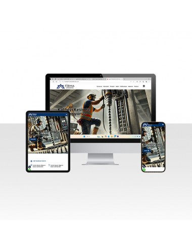 Hazır Karot Şirketi - Karotçu Web Sitesi Paketi - Duvar