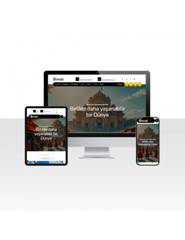 Hazır Vakıf ve Dernek Web Sitesi Paketi - Donate