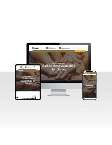 Hazır Dernek ve Bağış Web Sitesi Paketi - Kumsal