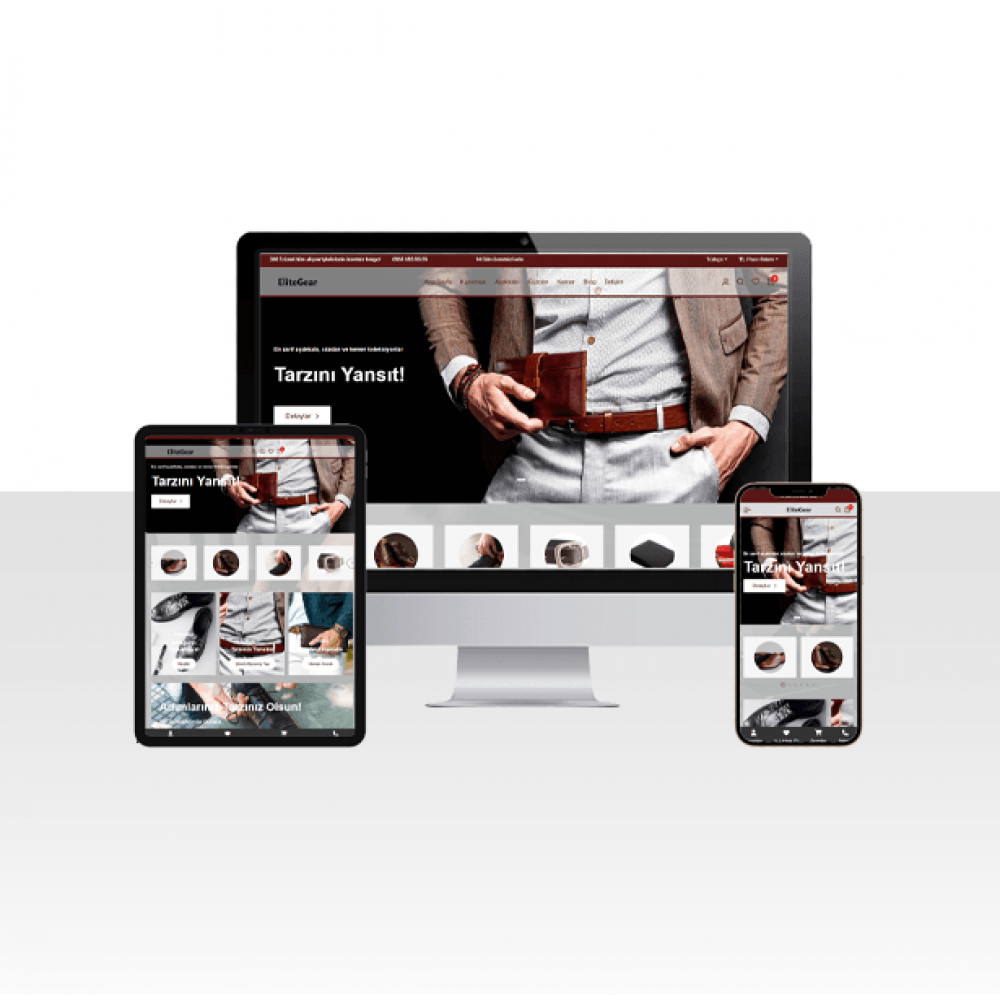 E-Ticaret Erkek Aksesuar Satışı Web Sitesi – EliteGear
